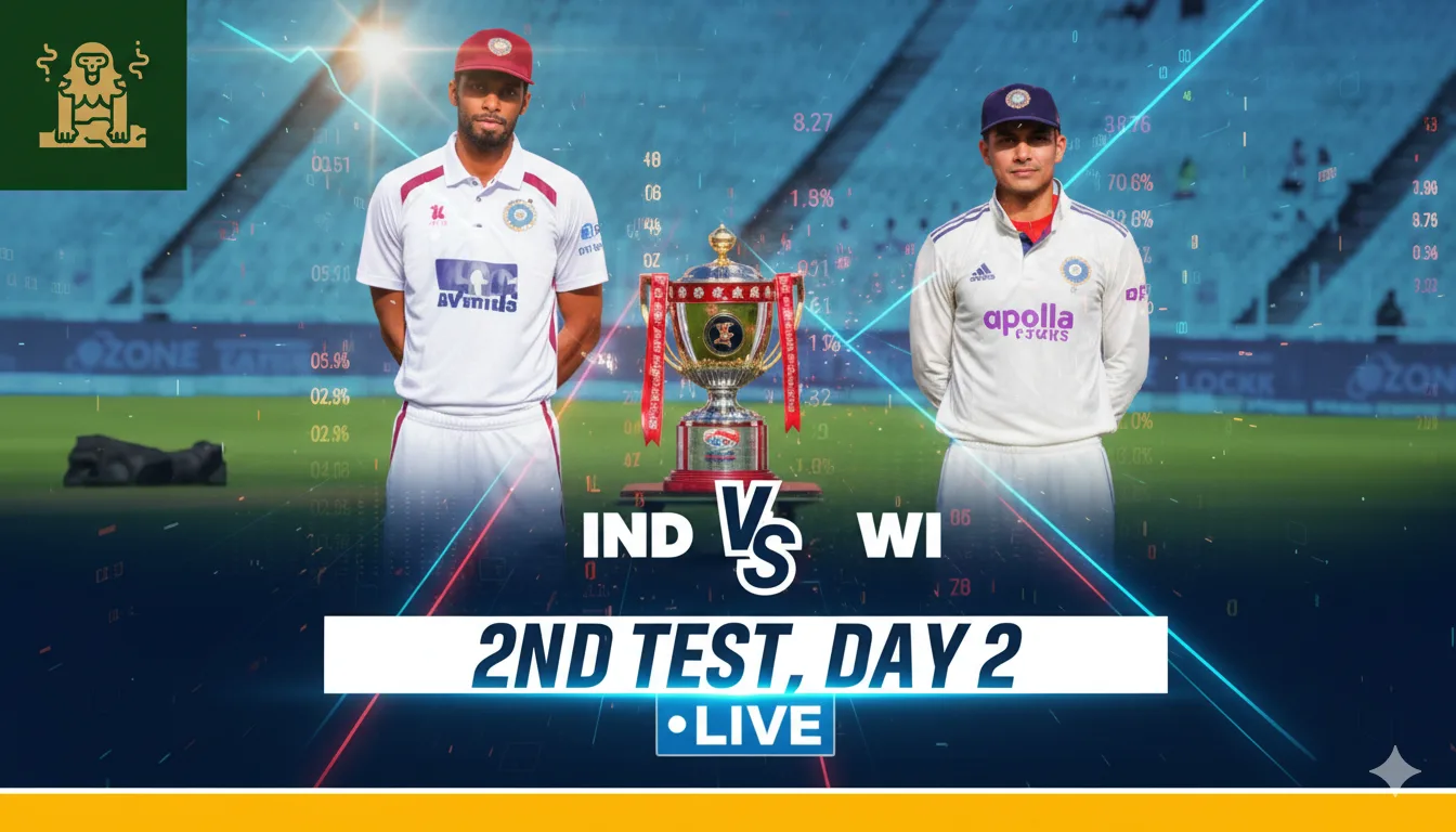 IND vs WI Second Test