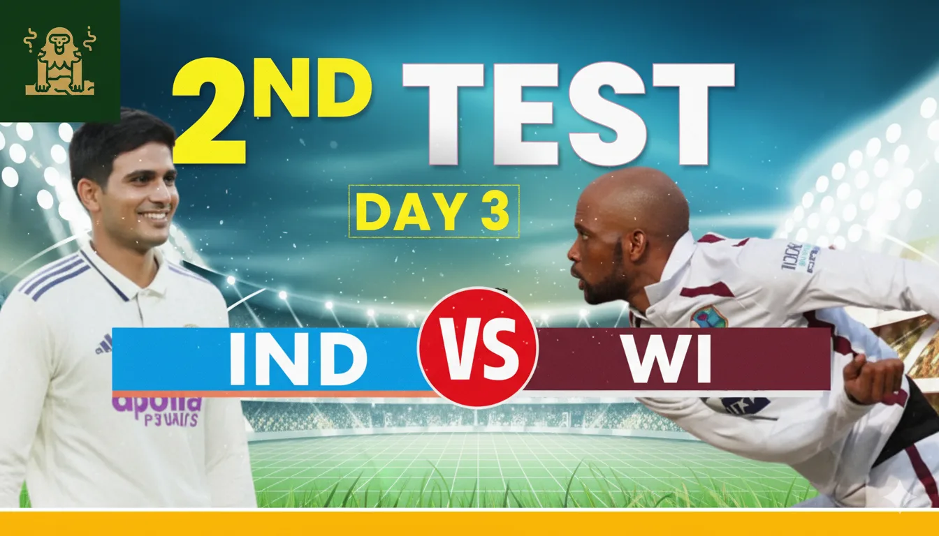 IND vs WI Day 3